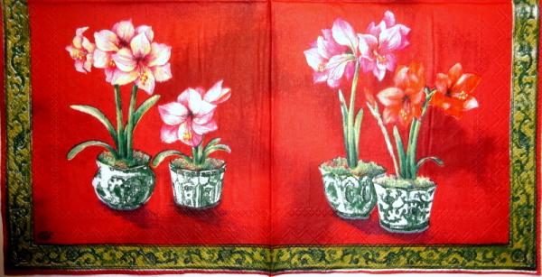019 Lilies - 3 ply - (red) - Ihr